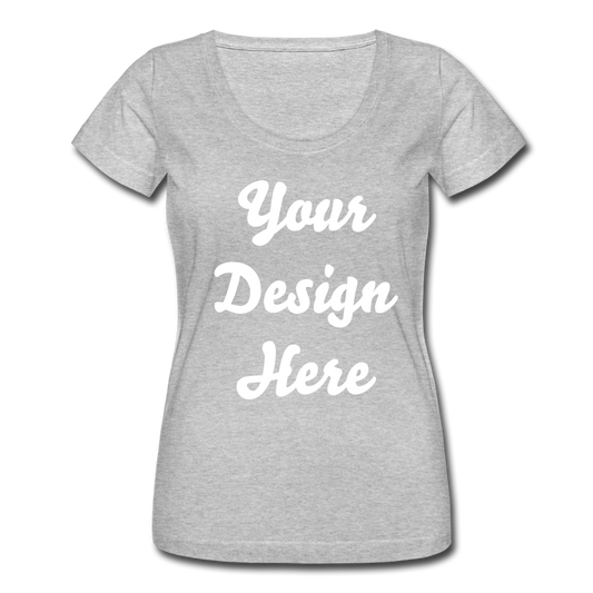 Women's Scoop Neck T-Shirt - heather gray