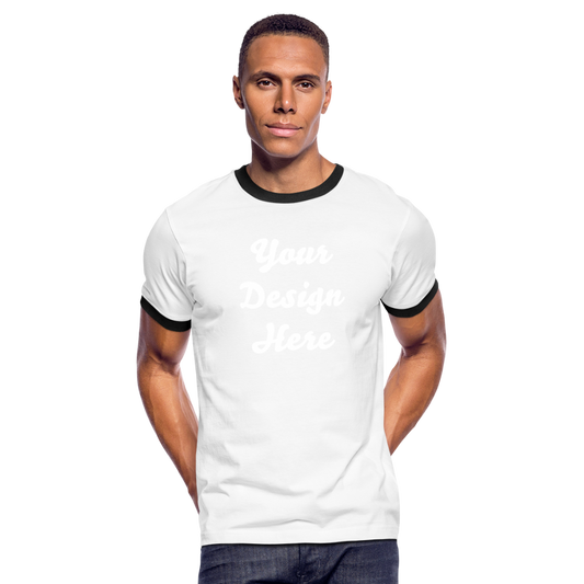 Men's Ringer T-Shirt - white/black