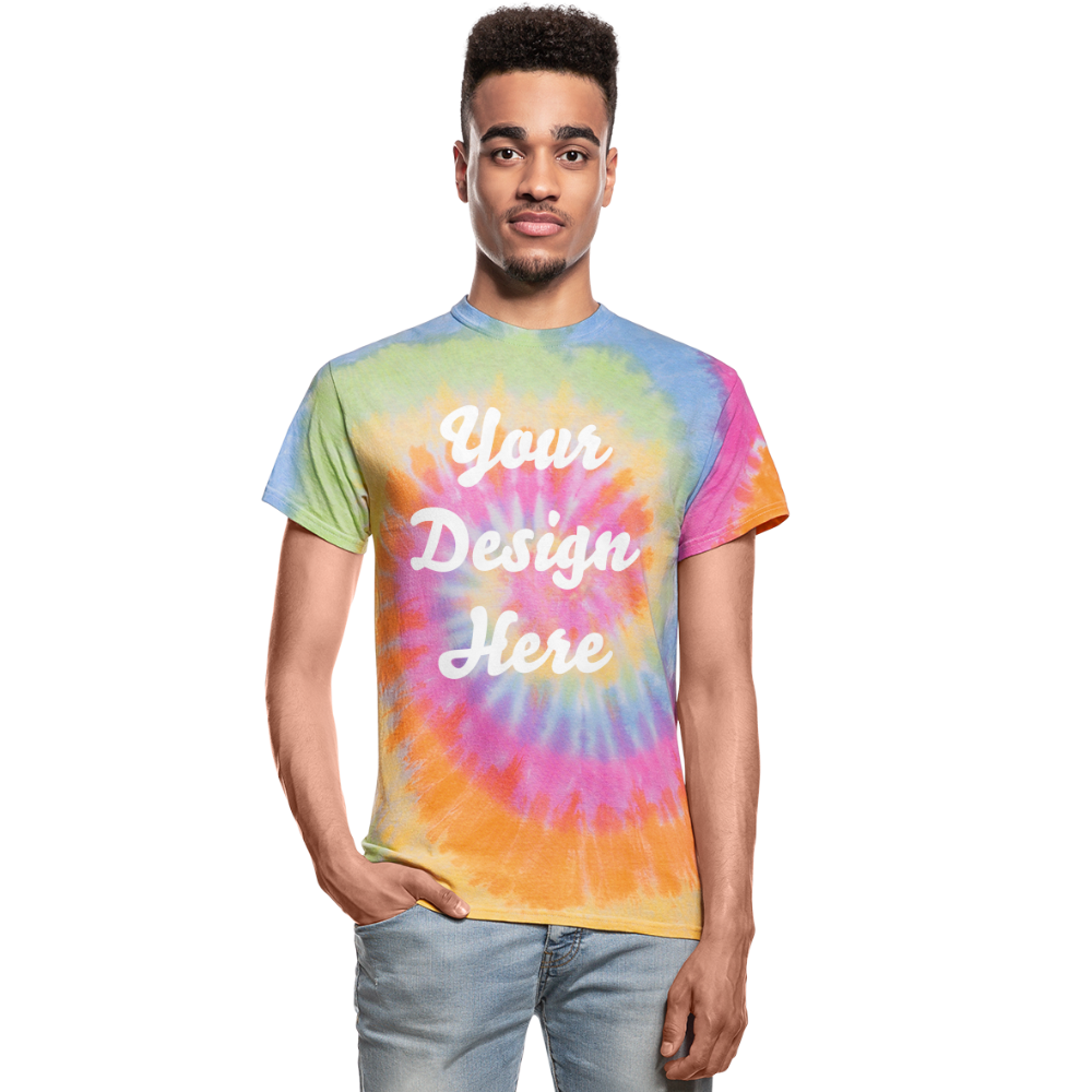 Unisex Tie Dye T-Shirt - rainbow