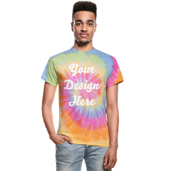 Unisex Tie Dye T-Shirt - rainbow