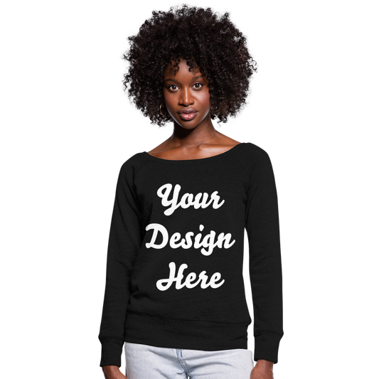 Women's Wideneck Sweatshirt - black