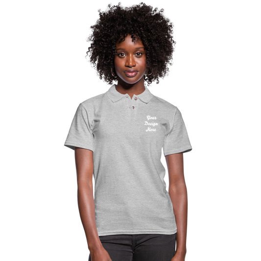 Ladie's Polo - heather gray