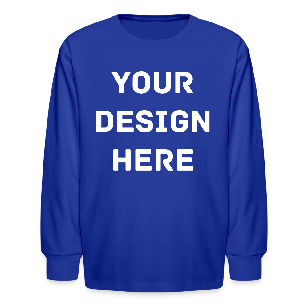Kids' Long Sleeve T-Shirt - royal blue