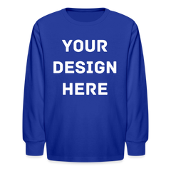 Kids' Long Sleeve T-Shirt - royal blue
