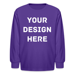 Kids' Long Sleeve T-Shirt - dark purple