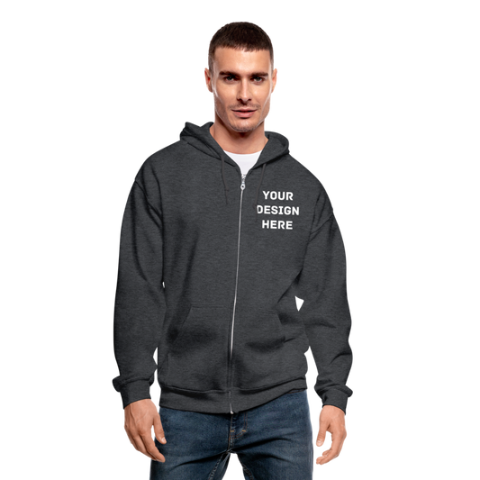 Gildan Heavy Blend Adult Zip Hoodie - deep heather