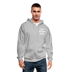 Gildan Heavy Blend Adult Zip Hoodie - heather gray