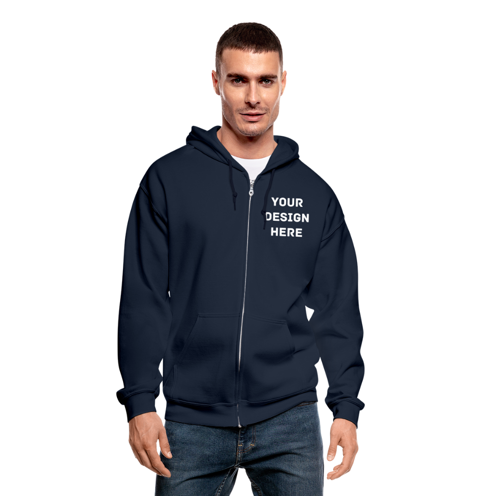 Gildan Heavy Blend Adult Zip Hoodie - navy