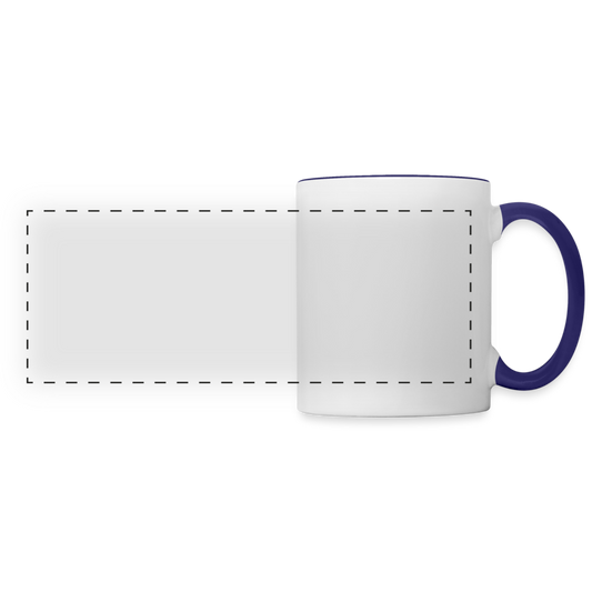 Panoramic Mug - white/cobalt blue